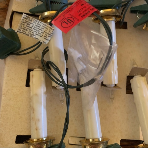 Vintage Christmas Tree Candle Lights 1960s Midget Candle Set Noma - Picture 10 of 10